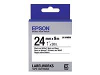 Epson LabelWorks LK-6WBN - Black on white - Roll (2.4 cm x 9 m) 1 cassette(s) label tape - for LabelWorks LW-1000, LW-600, LW-700, LW-900, LW-Z5000, LW-Z5010, LW-Z700, LW-Z710, LW-Z900
