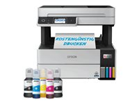 Epson EcoTank Pro ET-5185 - Imprimante multifonctions - couleur - jet d'encre - ITS - A4/Legal (support) - jusqu'à 13.8 ppm (impression) - 250 feuilles - 33.6 Kbits/s - USB 2.0, Wi-Fi(n), LAN