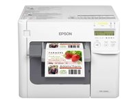 Epson TM C3500 - Etiketprinter - kleur - inktjet - 112 mm (breed) - 720 x 360 dpi - tot 103 mm/sec - LAN, USB host - snijder