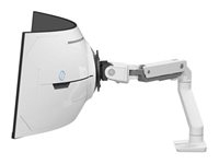 Ergotron HX - Bevestigingskit (scharnierarm) - Constante Kracht Technologie - voor gebogen lcd-scherm - voor extreme diepte gebogen schermen - wit - schermgrootte: maximaal 57" (144,78 cm) - te monteren op bureau