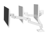 Ergotron LX Pro - Kit de montage (bras pour moniteur) - pour Écran LCD - aluminium - blanc - Taille d'écran : jusqu'à 34 pouces - montrable sur bureau