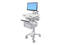 Ergotron - Chariot - architecture ouverte - pour écran LCD/équipement PC - verrouillable - médical - aluminium, acier zingué, plastique haute qualité - Taille d'écran : jusqu'à 24 pouces