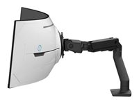 Ergotron HX - Bevestigingskit (scharnierarm) - Constante Kracht Technologie - voor gebogen lcd-scherm - voor extreme diepte gebogen schermen - matzwart - schermgrootte: maximaal 57" (144,78 cm) - te monteren op bureau