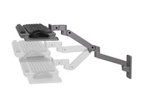Ergotron LX Pro - Plateau articulé pour clavier/souris - ajustable - montable sur mur - gris foncé