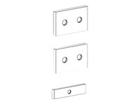 Ergotron - Composant de montage (kit de support de montage de piste) - métal - zinc - pour ARMS 400 series