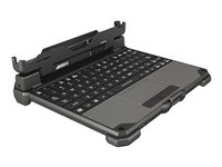 Getac - Clavier - détachable - avec pavé tactile, poignée intégrée extensible - rétro-éclairé - QWERTY - Espagnol