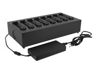 Getac - Chargeur de batteries - multi-baie - CA 100-240 V - connecteurs de sortie : 8 - Royaume-Uni