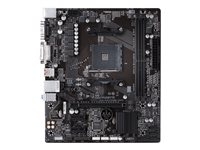 Gigabyte GA-AB350M-DS2 - 1.0 - carte-mère - micro ATX - Socket AM4 - AMD B350 FCH Chipset - USB 3.1 Gen 1, USB 3.1 Gen 2 - Gigabit LAN - carte graphique embarquée (unité centrale requise) - audio HD (8 canaux)