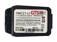 GTS HMC21-Li - Batterie pour ordinateur de poche (équivalent à : Zebra BTRY-MC21EAB0E, Zebra 82-150612-01) - Lithium Ion - 2400 mAh - 8.88 Wh - pour Zebra MC2100, MC2180
