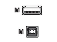 Intermec - USB cable - USB (M) to USB Type B (M) - 2 m - for Honeywell PM43c; Dolphin CT50, CT50h; PXie Series PX6ie