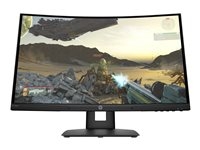 HP X24c Gaming Monitor - Écran LCD - jeux - incurvé - 23.6" - 1920 x 1080 Full HD (1080p) @ 144 Hz - VA - 300 cd/m² - 3000:1 - 4 ms - HDMI, DisplayPort