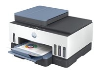 HP Smart Tank 7606 All-in-One - Imprimante multifonctions - couleur - jet d'encre - rechargeable - Letter A (216 x 279 mm)/A4 (210 x 297 mm) (original) - A4/Legal (support) - jusqu'à 13 ppm (copie) - jusqu'à 15 ppm (impression) - 250 feuilles - USB 2.0, Wi-Fi(n), Bluetooth