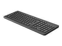 HP 225 - Clavier - disposition des zones 2,5 - sans fil - 2.4 GHz - AZERTY - Belge - noir