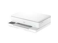 HP ENVY 6110e All-in-One - Multifunctionele printer - kleur - inktjet - 216 x 297 mm (origineel) - A4/Letter (doorsnede) - maximaal 8 ppm LED - maximaal 10 ppm (printend) - 100 vellen - USB 2.0, Wi-Fi(ac) - wit
