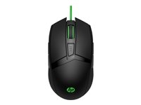 HP Pavilion Gaming 300 - Souris - droitiers et gauchers - filaire - USB - noir - pour Pavilion 24, 27, 32, 590, 595, TP01
