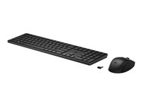 HP 650 - Toetsenbord en muis set - draadloos - QWERTZ - Zwitsers - zwart - voor Laptop 15-dw1025nk; Pavilion Plus Laptop 14-eh0660nd
