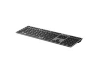 HP 720 - Clavier - multi-appareil, rechargeable, alimenté par SuperCapacitor, 22 touches programmables - full size - sans fil - Bluetooth, 2.4 GHz - AZERTY - Belge - noir tombée de nuit