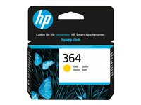 HP 364 - 3 ml - jaune - original - cartouche d'encre - pour Deskjet 35XX; Photosmart 55XX, 55XX B111, 65XX, 7510 C311, 7520, Wireless B110