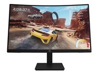 HP X27qc Gaming Monitor - Écran LED - jeux - incurvé - 27" - 2560 x 1440 QHD @ 165 Hz - VA - 350 cd/m² - 3000:1 - 1 ms - HDMI, DisplayPort