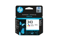 HP 343 - 7 ml - couleur (cyan, magenta, jaune) - original - cartouche d'encre - pour OfficeJet 100, 150; Photosmart C4210, C4272, C4340, C4385, C4390, D5360, D5363, D5368