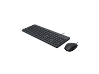 HP 150 - Ensemble clavier et souris - USB - AZERTY - Belge - noir