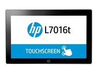 HP L7016t Retail Touch Monitor - Écran LED avec commutateur KVM - 15.6" - écran tactile - 1366 x 768 @ 60 Hz - TN - 360 cd/m² - 500:1 - 8 ms - DisplayPort - noir HP, astéroïde - pour HP t640; EliteDesk 800 G6; RP9 G1 Retail System 9118