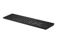 HP 455 - Clavier - programmable - sans fil - 2.4 GHz - QWERTY - Anglais - noir