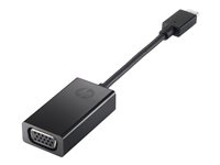 HP - Externe video-adapter - USB-C - D-Sub - zwart - voor HP 20, 22, 24; Pavilion 24, 27, 510, 560, 590, 595, TP01
