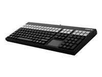 Cherry G86-71401 - Clavier - avec pavé tactile - USB - QWERTY - Anglais - noir - pour Engage Flex Mini Retail System; Engage One 14X, Essential, Prime, Prime Plus, Pro