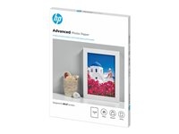 HP Advanced Glossy Photo Paper - Brillant - 130 x 180 mm 25 feuille(s) papier photo - pour ENVY 50XX, 76XX; ENVY Inspire 7920; Officejet 52XX, 80XX; Photosmart B110, Wireless B110