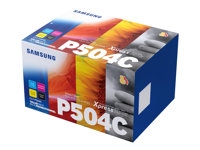 HP CLT-P504C - Pack de 4 - noir, jaune, cyan, magenta - original - cartouche de toner (SU400A) - pour Samsung CLP-415, CLX-4195; MultiXpress SL-C1453, C1454; Xpress SL-C1404, C1810, C1860