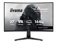 27iWIDE LCD G-Master Black Hawk 1920 x 1080 144 Hz Curved VA panel LEDBl. USB-Hub (2xOut v2.0) FreeSync 350 cd/m 4000:1 Static Contrast 80.000.000:1 ACR Speaker