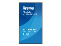43iWIDE LCD 3840 x 2160 4K UHD VA panel IP5X (Front) Fan-less SpeakersHDMI(2x) USB-C(DP-Alt 15 Watt) USB 2x v2.0 800 cd/m 4000:1 StaticContrast 6.5 ms Landscape