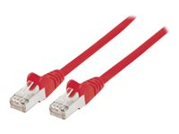 Network Patch Cable Cat6 2m Red Copper S/FTP LSOH / LSZH PVC RJ45 Gold Plated Contacts Snagless Booted Lifetime Warranty