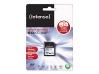 Intenso - Flash memory card - 64 GB - Class 10 - SDXC