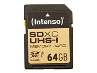 Intenso Premium - Carte mémoire flash - 64 Go - UHS Class 1 / Class10 - SDXC UHS-I