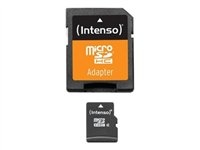 Intenso - Flash memory card (microSDHC to SD adapter included) - 32 GB - Class 4 - microSDHC
