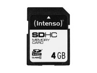 Intenso Class 10 - Flash memory card - 4 GB - Class 10 - SDHC