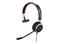 Jabra Evolve 40 MS mono - Micro-casque - sur-oreille - filaire - USB, jack 3,5mm - Certifié pour Skype for Business