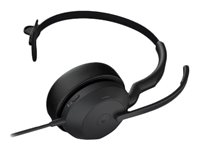Jabra Evolve2 50 MS Mono - Headset - op oor - met bekabeling - actieve geluidsdemping - USB-A - zwart - Zoom-gecertificeerd, gecertificeerd voor Microsoft Teams, Cisco Webex Certified, Alcatel-Lucent-gecertificeerd, Unify-gecertificeerd, Google Meet-gecertificeerd, Amazon Chime-gecertificeerd