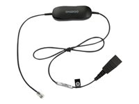 Jabra Smart Cord - Câble pour casque micro - noir - pour Cisco IP Phone 78XX; BIZ 2300; Mitel 74XX; Dialog 42XX, 44XX, 5446; Snom 71X