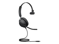 Jabra Evolve2 40 SE UC Mono - Micro-casque - sur-oreille - filaire - USB-C - isolation acoustique - Optimisé pour la CU