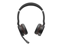 Jabra Evolve 75 SE UC Stereo - Micro-casque - sur-oreille - Bluetooth - sans fil - Suppresseur de bruit actif - USB - certifié Zoom - pour LINK 380a MS