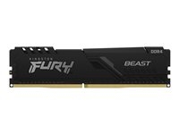 Kingston FURY Beast - DDR4 - module - 4 Go - DIMM 288 broches - 2666 MT/s / PC4-21300 - CL16 - 1.2 V - mémoire sans tampon - non ECC - noir