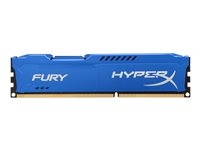 HyperX FURY - DDR3 - module - 8 Go - DIMM 240 broches - 1600 MHz / PC3-12800 - CL10 - 1.5 V - mémoire sans tampon - non ECC - bleu