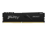 Kingston FURY Beast - DDR5 - module - 8 Go - DIMM 288 broches - 6000 MHz / PC5-48000 - CL30 - 1.4 V - mémoire sans tampon - on-die ECC - noir