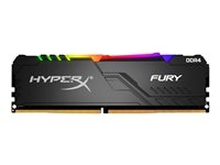HyperX FURY RGB - DDR4 - kit - 32 Go: 2 x 16 Go - DIMM 288 broches - 3200 MHz / PC4-25600 - CL16 - 1.35 V - mémoire sans tampon - non ECC - noir