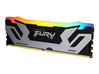 Kingston FURY Renegade RGB - DDR5 - module - 24 Go - DIMM 288 broches - 4200 MHz / PC5-67200 - CL40 - 1.45 V - mémoire sans tampon - on-die ECC - noir et argent
