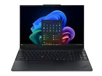 Lenovo ThinkPad E16 Gen 4 21YC - Copilot+ PC - Intel Core Ultra 7 - 355 / jusqu'à 4.7 GHz - Win 11 Pro - Intel Graphics - 16 Go RAM - 512 Go SSD TCG Opal Encryption 2, NVMe - 16" IPS 1920 x 1200 - Gigabit Ethernet - Wi-Fi 7, Bluetooth - noir - clavier : Anglais - Europe - avec 2 ans de support Lenovo Depot, compensation CO2 de 0,2 tonne (3ème génération)