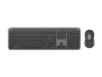 Logitech Signature Slim Combo MK950 for Business - Toetsenbord en muis set - 100% - full size - draadloos - Bluetooth 5.1 LE - QWERTZ - Zwitsers - grafiet